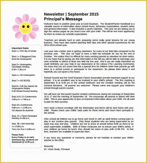 College Newsletter Templates Free Download Of 9 Best School Newsletter Templates to Download