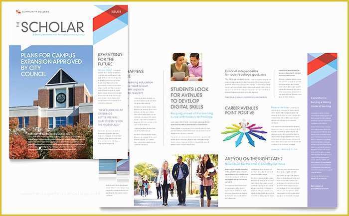 College Newsletter Templates Free Download Of Munity College Newsletter Template Design