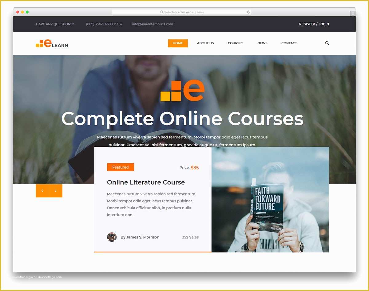 Colorlib Free Templates Of 23 Free Bootstrap Education Templates for Line Course