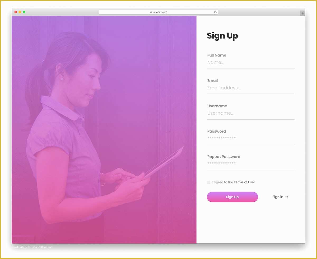 Colorlib Free Templates Of 66 Best Free Bootstrap Registration forms for All Sites