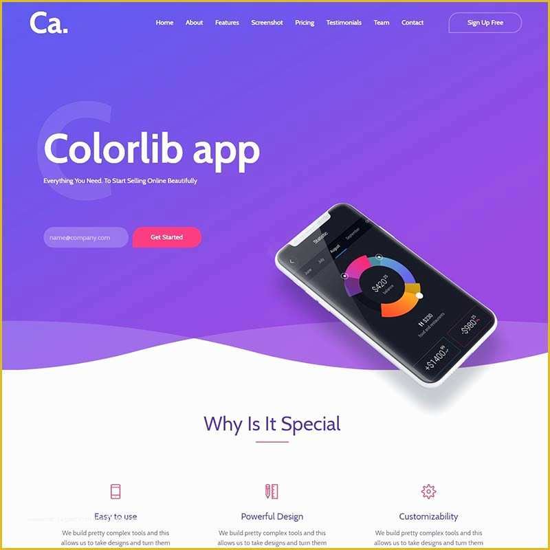 Colorlib Free Templates Of Colorlib App Free Template Free Template