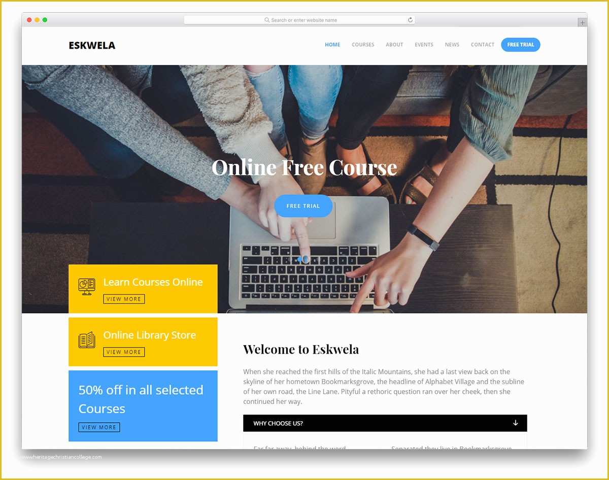 Colorlib Free Templates Of Eskwela Free Line Learning Website Template Colorlib