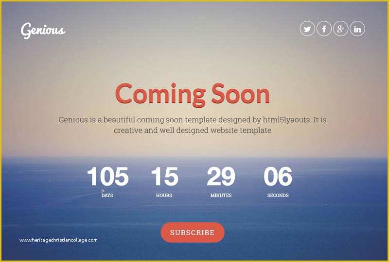 Coming soon Landing Page Template Free Of 25 Best Ing soon HTML Templates for Free Download and