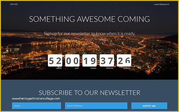 Coming soon Landing Page Template Free Of Arrived Ing soon Template