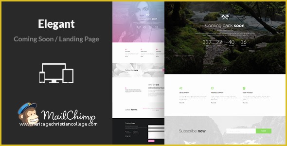 Coming soon Landing Page Template Free Of Elegant Minimal Responsive Ing soon Template by