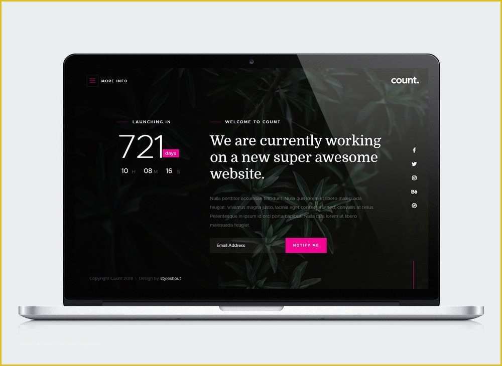 Coming soon Landing Page Template Free Of Free Download Count Ing soon Landing Page