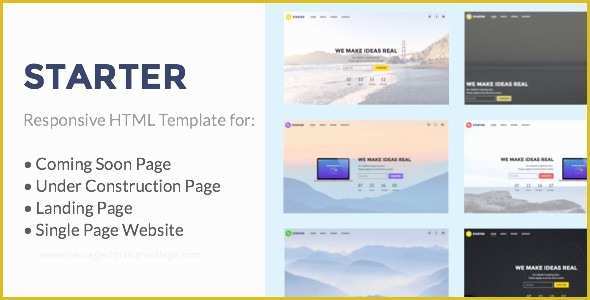 Coming soon Landing Page Template Free Of Starter Under Construction Ing soon Landing Page