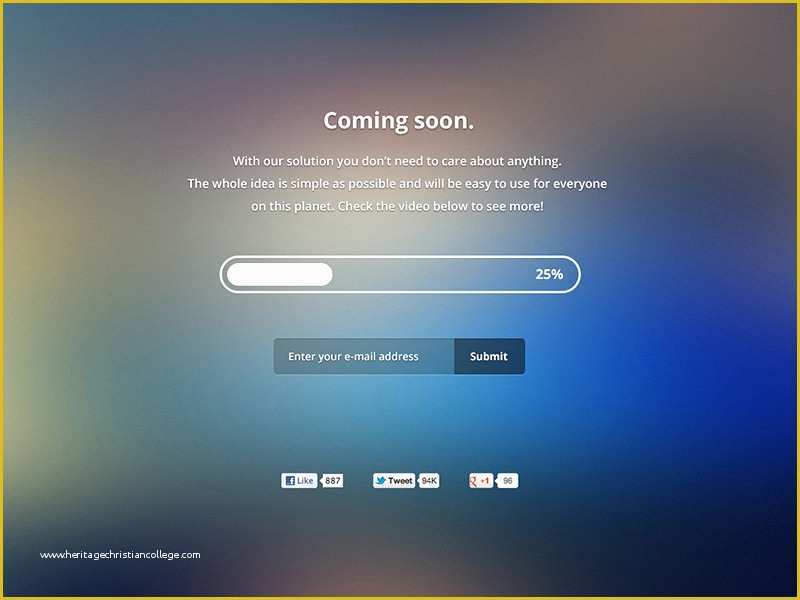 Coming soon Landing Page Template Free Of Tube Landing Page Ing soon Page by Ales Nesetril