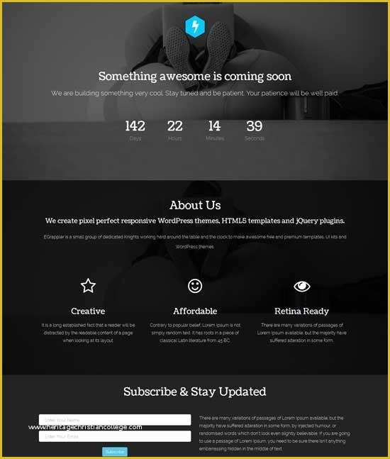 Coming soon Template Free Of 40 Free HTML Ing soon Maintenance Under
