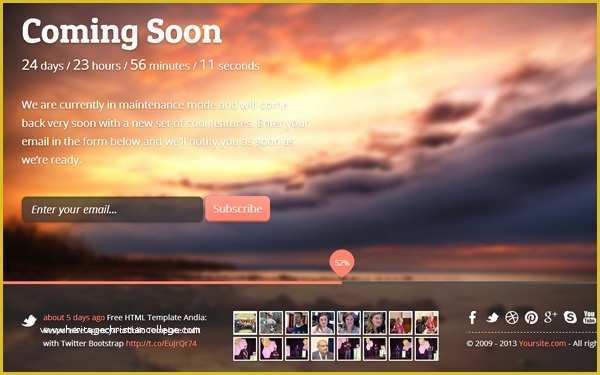 Coming soon Template Free Of 72 Best Ing soon &amp; Under Construction HTML Templates