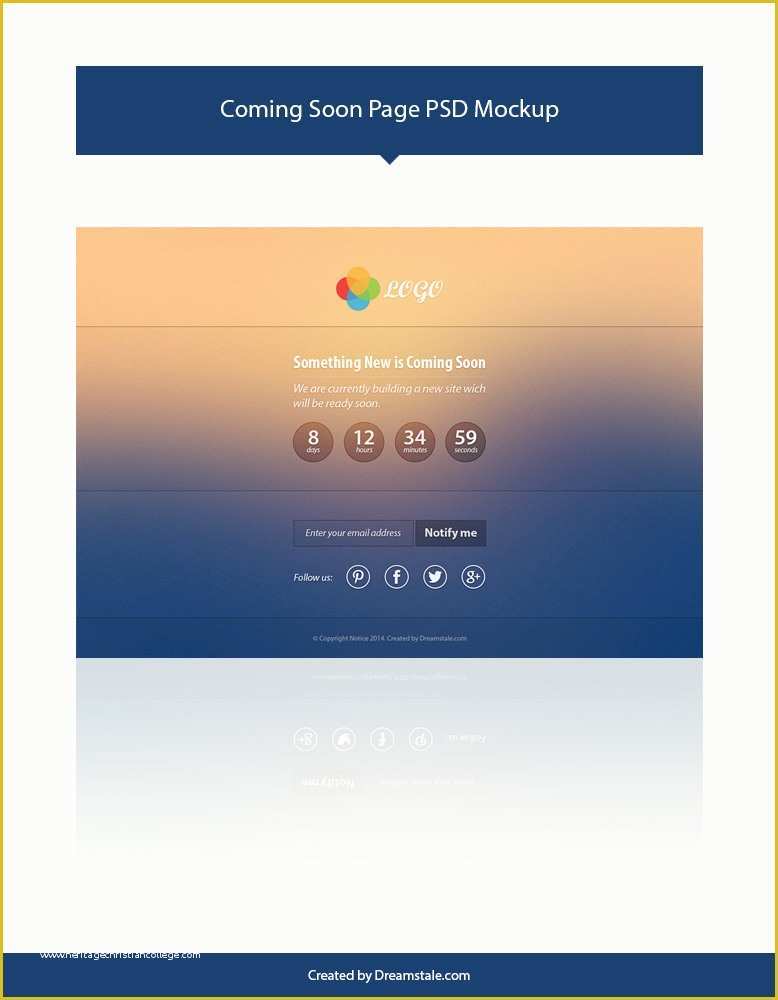 Coming soon Template Free Of Freebie Ing soon Page Psd Mockup Dreamstale