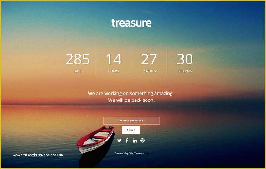 Coming soon Template Free Of Ing soon Responsive Web Template Webthemez