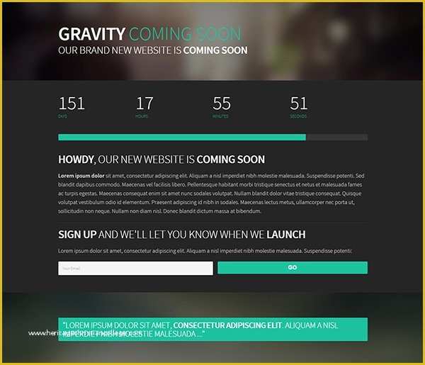 Coming soon Website Template Free Of 21 Free Ing soon Under Construction HTML Web Templates