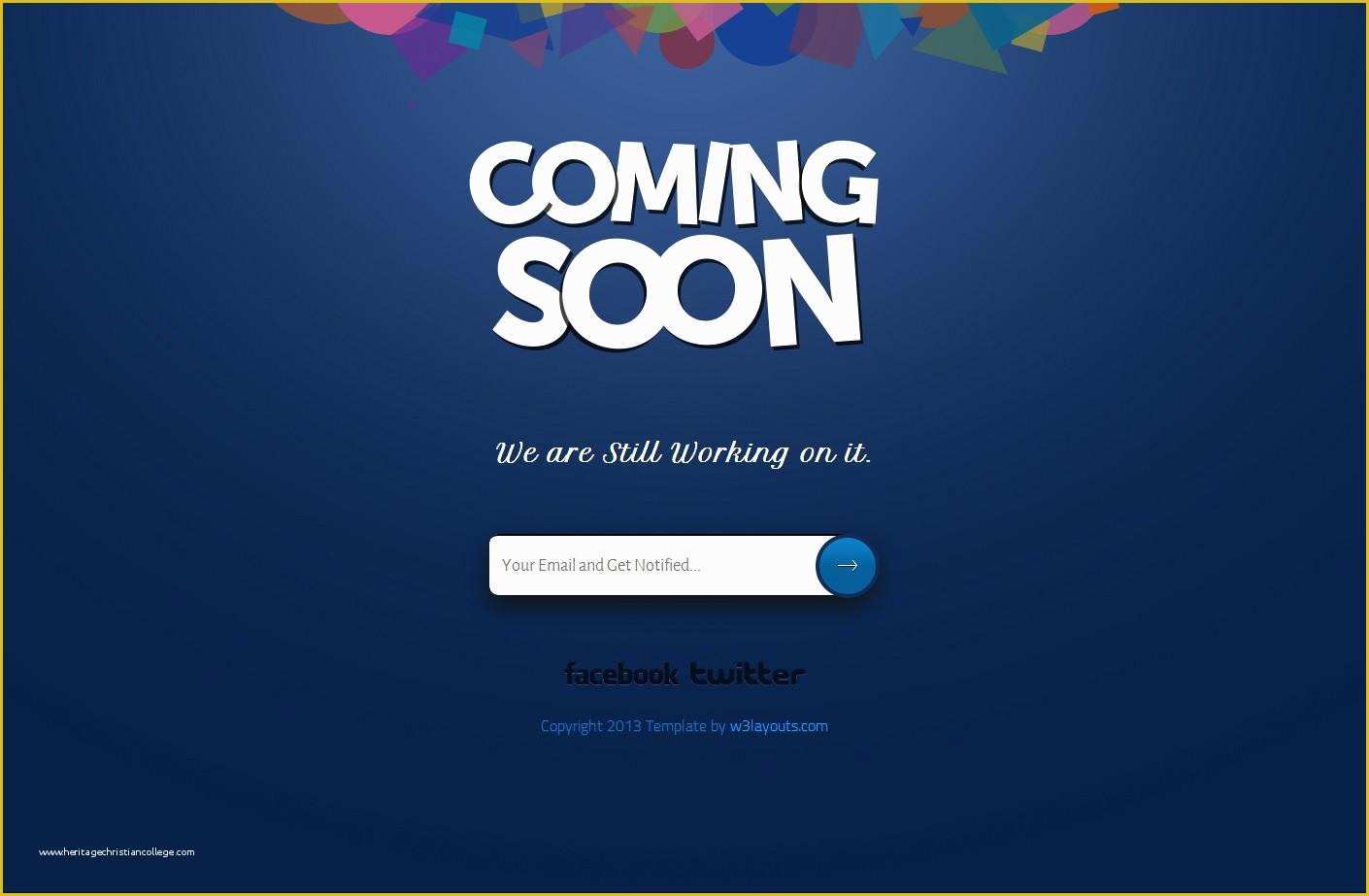 Coming soon Website Template Free Of 40 Free HTML Ing soon Maintenance Under