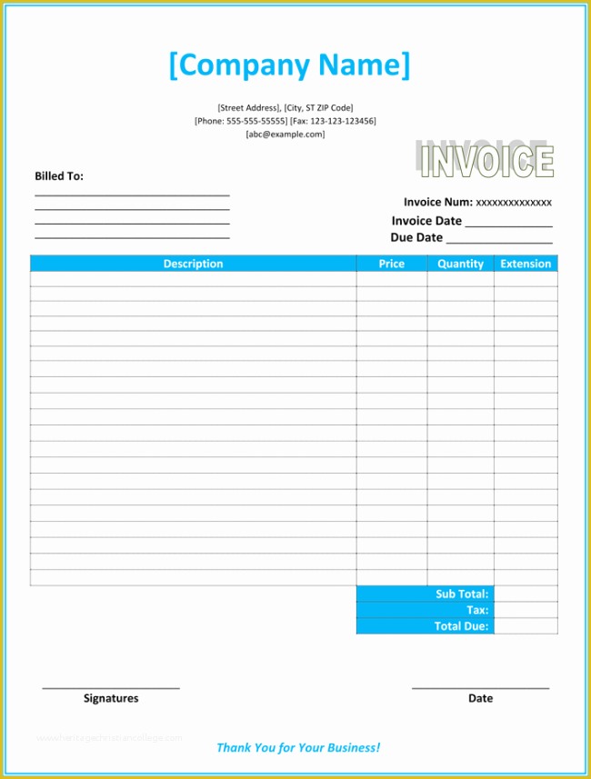 Commercial Invoice Template Excel Free Download Of 5 Mercial Invoice Templates to Stay Professional