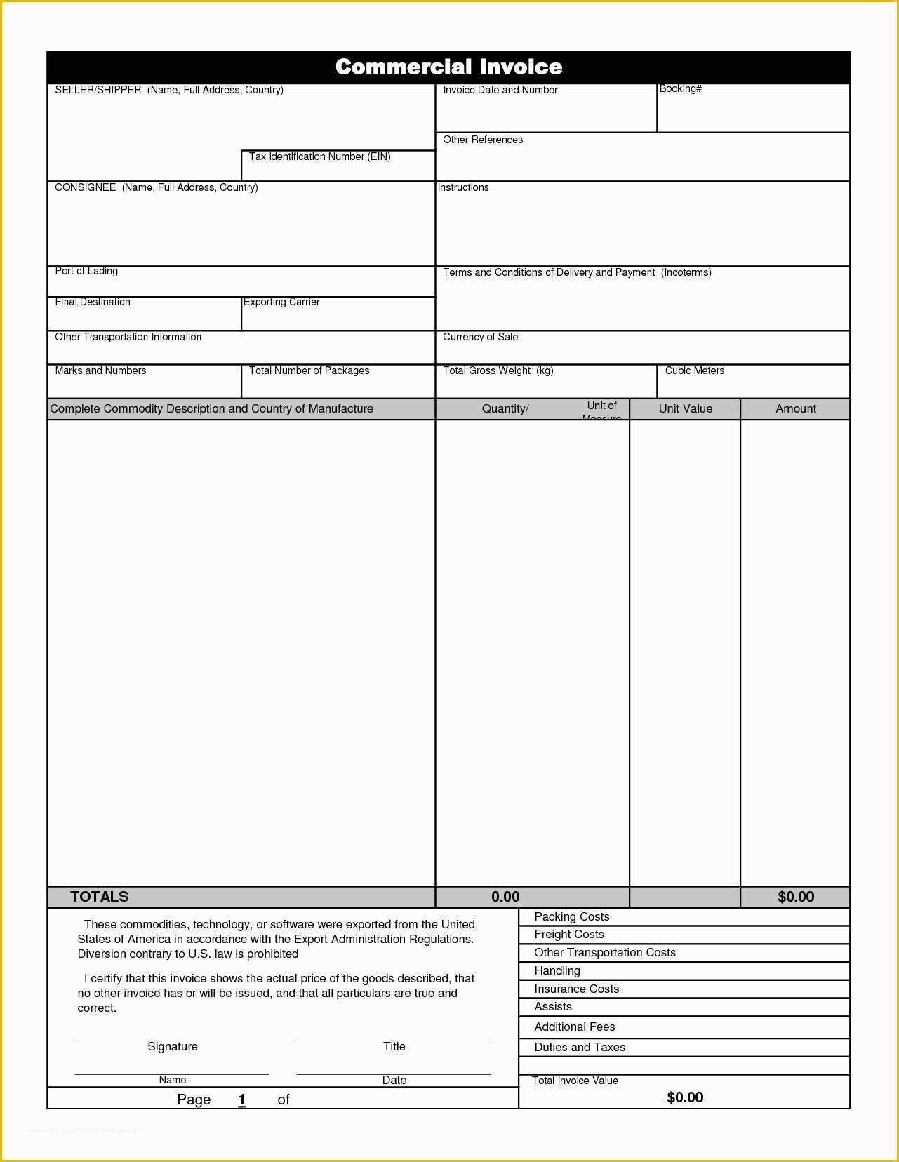 Commercial Invoice Template Excel Free Download Of Mercial Invoice Sample Excel Invoice Template Ideas