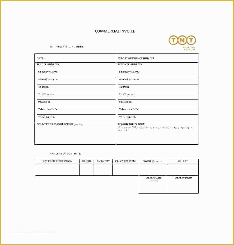 Commercial Invoice Template Excel Free Download Of Mercial Invoice Template Excel Free Download Spreadsheet Co