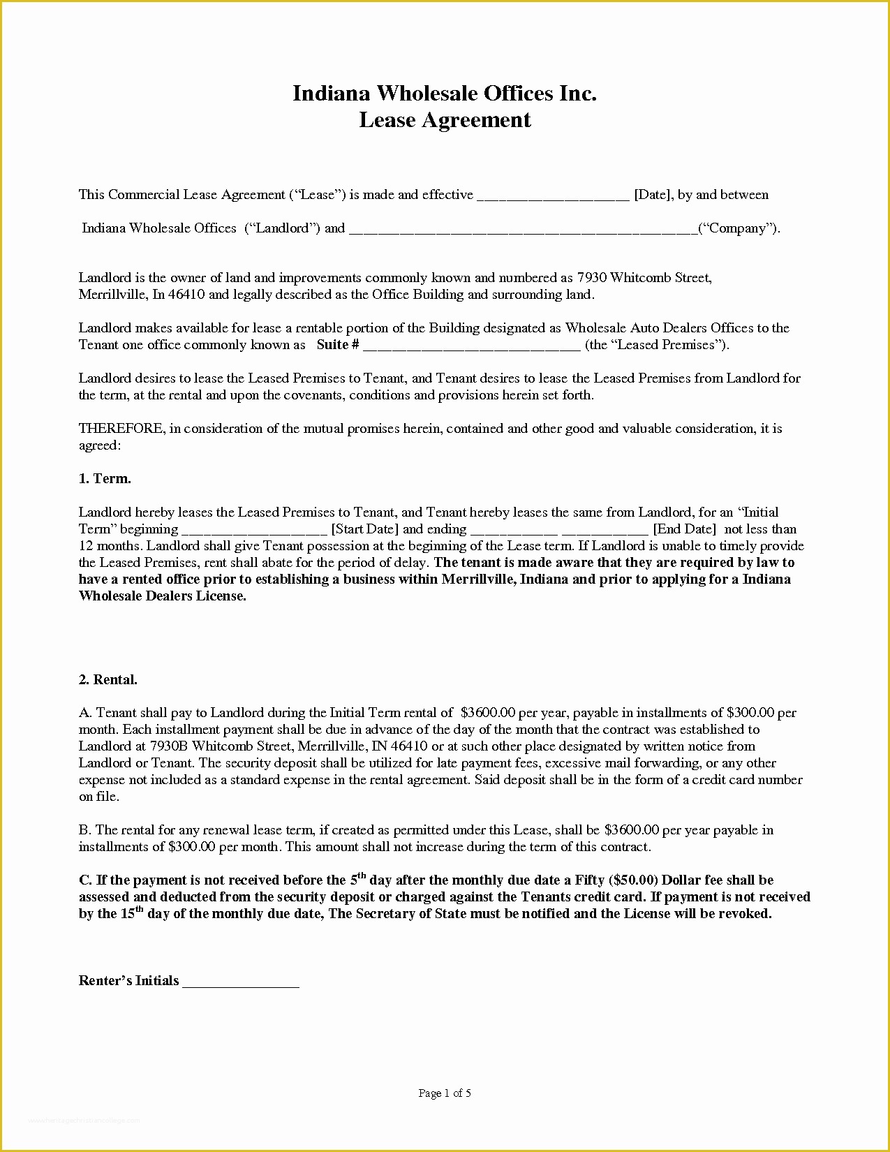 Commercial Rental Agreement Template Free Of 13 Mercial Lease Agreement Templates Excel Pdf formats