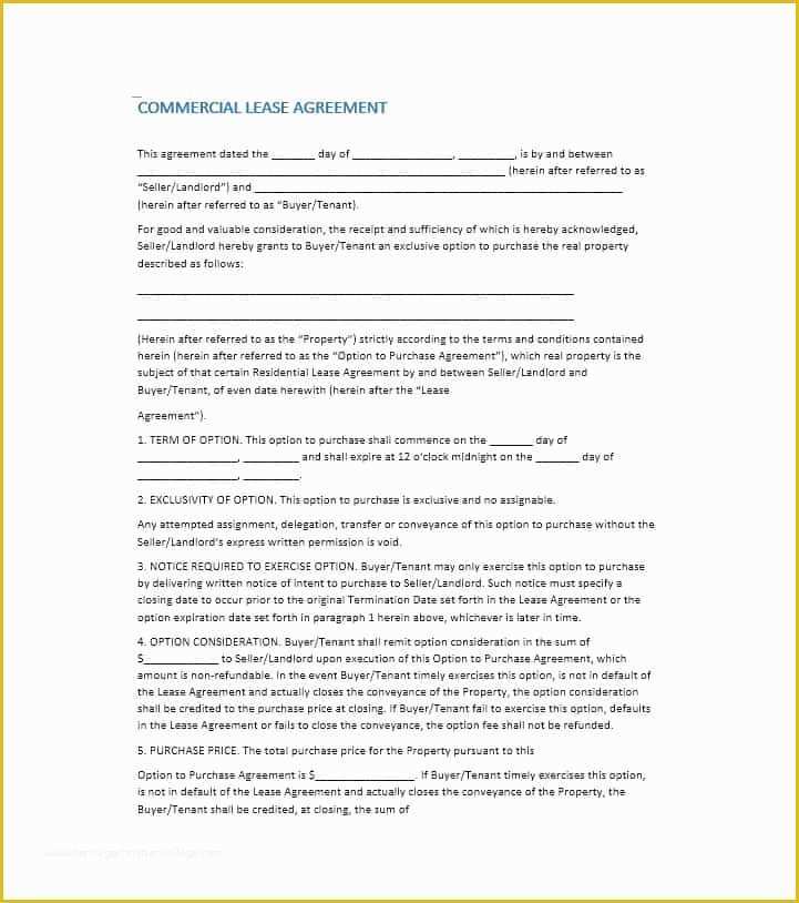 Commercial Rental Agreement Template Free Of 26 Free Mercial Lease Agreement Templates Template Lab