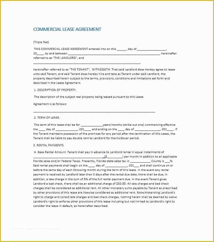 Commercial Rental Agreement Template Free Of 26 Free Mercial Lease Agreement Templates Template Lab