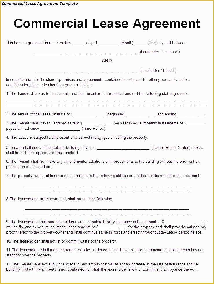 Commercial Sublease Agreement Template Free Of Mercial Sublease Agreement Template Word Templates