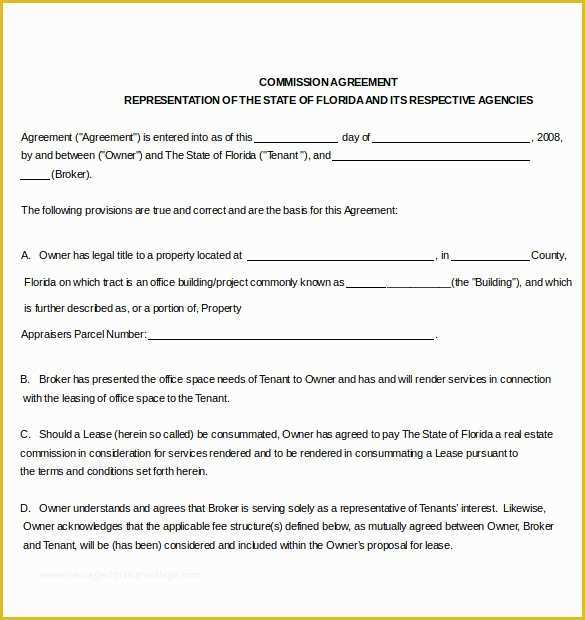 Commission Agreement Template Free Of 19 Mission Agreement Templates Word Pdf Pages