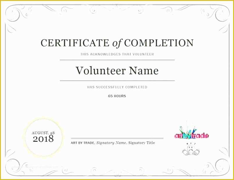 Community Service Certificate Template Free Of Best Volunteer Certificate Sample Ngo – Rightarrow