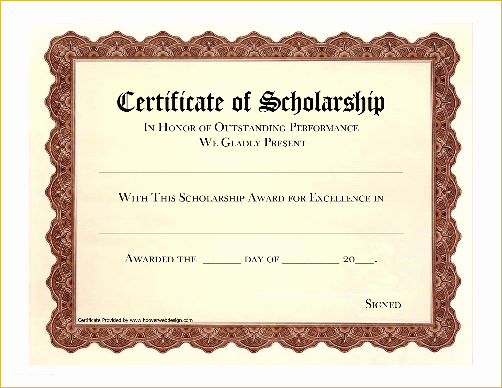 Community Service Certificate Template Free Of Munity Service Award Certificate