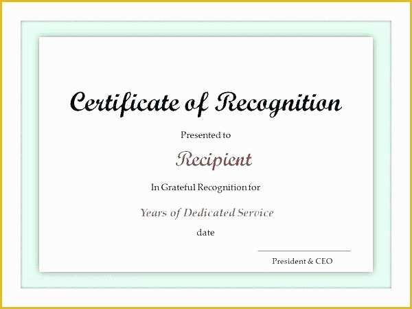 Community Service Certificate Template Free Of Service Award Template Free Award Template Munity