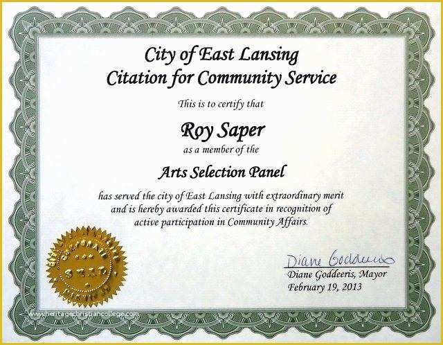 Community Service Certificate Template Free Of Service Award Template Free Award Template Munity