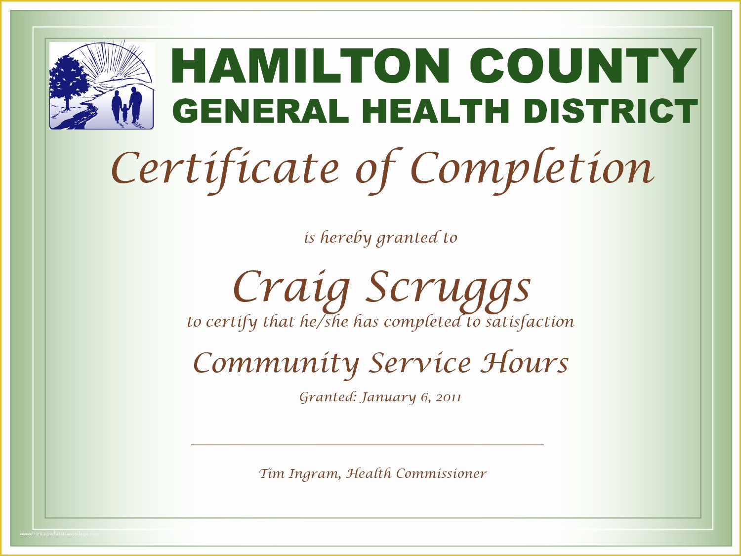 Community Service Certificate Template Free Of Volunteer Certificate Template Sample Certificate Of