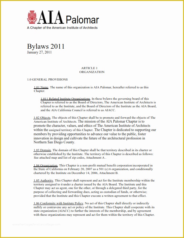 Company bylaws Template Free Of bylaws