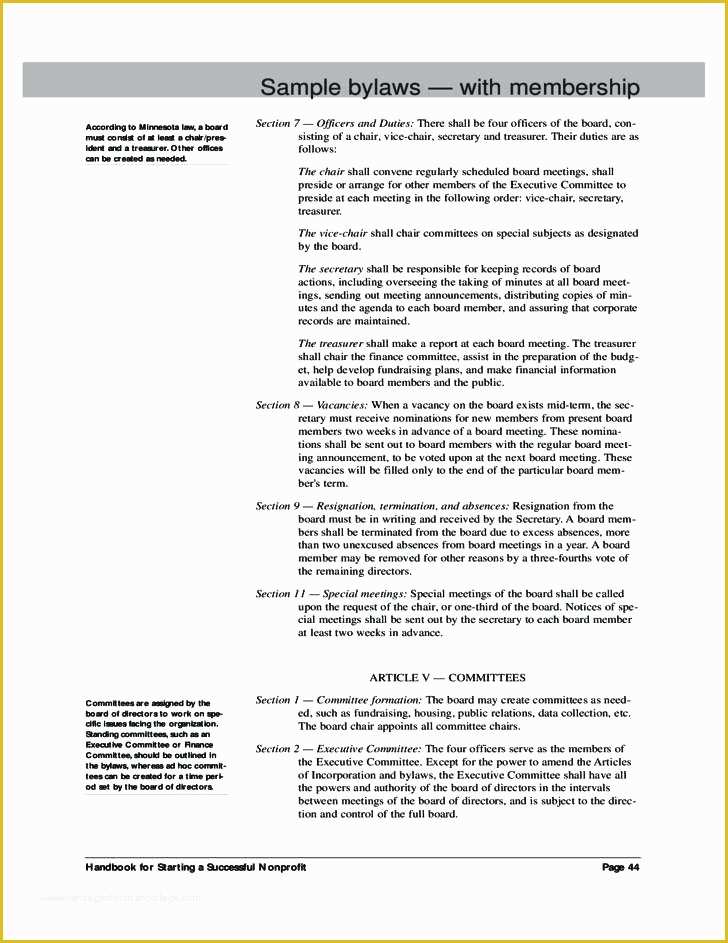 Company bylaws Template Free Of Corporate bylaws Template Word Business Elegant