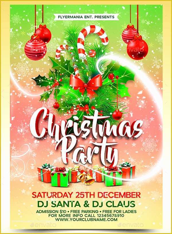 Company Christmas Party Flyer Template Free Of 20 Christmas Party Templates Psd Eps Vector format