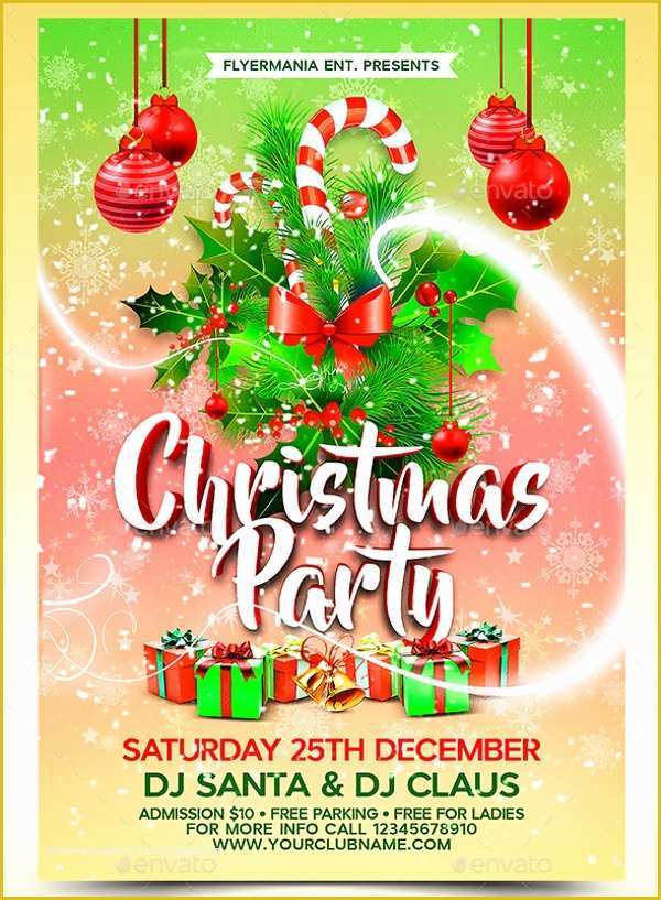 Company Christmas Party Flyer Template Free Of 20 Christmas Party Templates Psd Eps Vector format