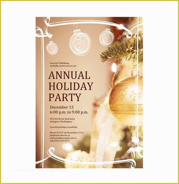 Company Christmas Party Flyer Template Free Of 23 Fantastic Invitation Flyer Templates Psd Ai Word