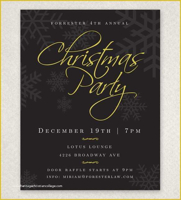 Company Christmas Party Flyer Template Free Of 27 Holiday Party Flyer Templates Psd