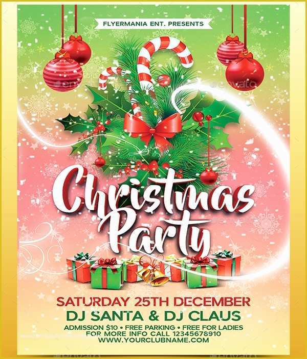 Company Christmas Party Flyer Template Free Of 30 Christmas Flyer Templates Psd Vector format