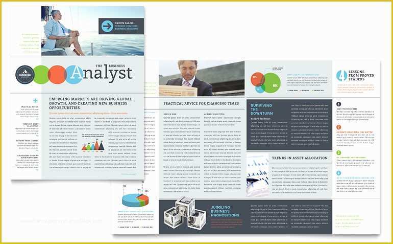 Company Newsletter Template Free Of Business Analyst Newsletter Template Word & Publisher
