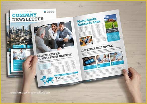 Company Newsletter Template Free Of Pany Newsletter Template 7 Psd Pdf format Download