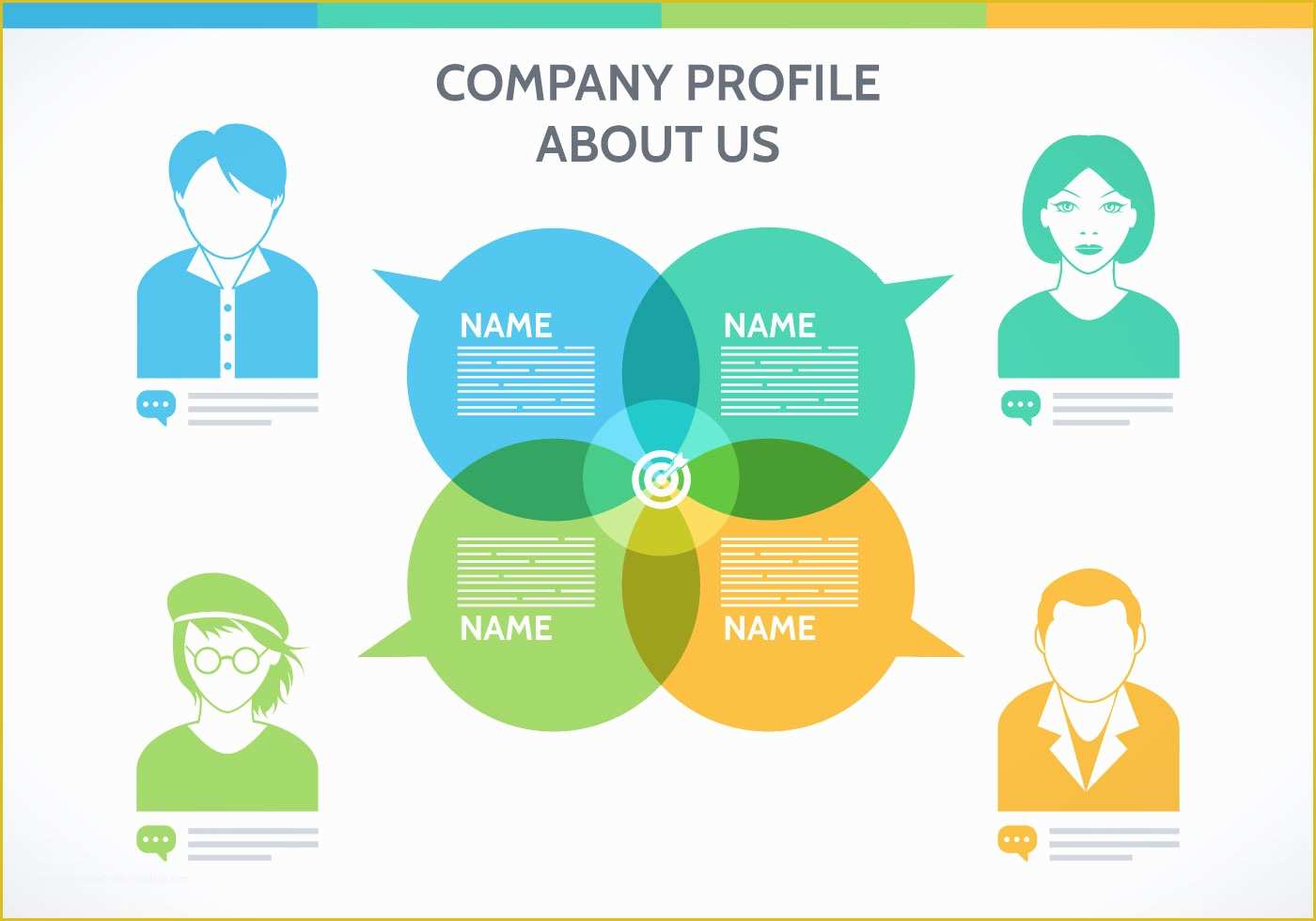 Company Profile Template Powerpoint Free Download Of Pany Profile Template Vector Download Free Vector Art