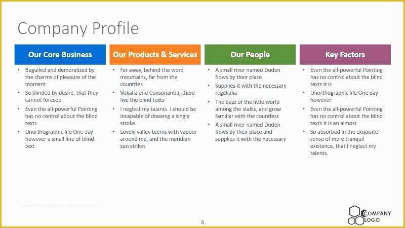 Company Profile Template Powerpoint Free Download Of Personal Profile Slide Deck Slide Templates Personal