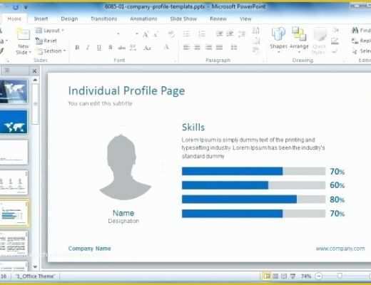 Company Profile Template Powerpoint Free Download Of Personal Profile Slide Deck Templates Free Powerpoint