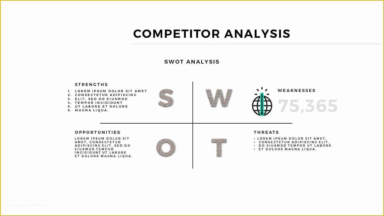 Competitor Analysis Ppt Template Free Of Infographic Petitor Analysis Presentation Free