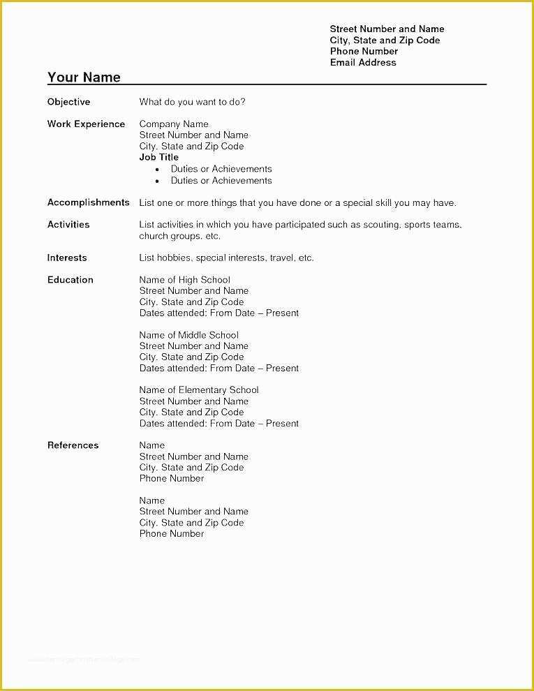 Completely Free Resume Template Download Of Free Resume Maker and Download