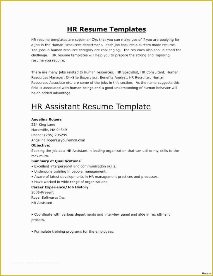 Completely Free Resume Template Download Of Resume Template Resume Templates Free Download Pdf