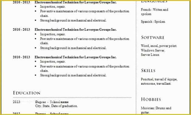 Completely Free Resume Templates Of 15 Pletely Free Resume Templates Microsoft Word