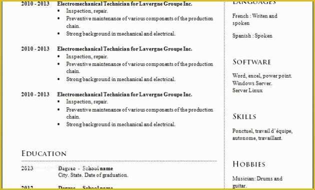 Completely Free Resume Templates Of 15 Pletely Free Resume Templates Microsoft Word