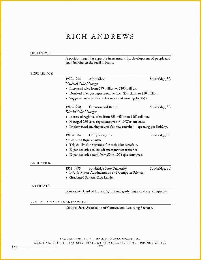 Completely Free Resume Templates Of 20 Pletely Free Resume Template – Diocesisdemonteria