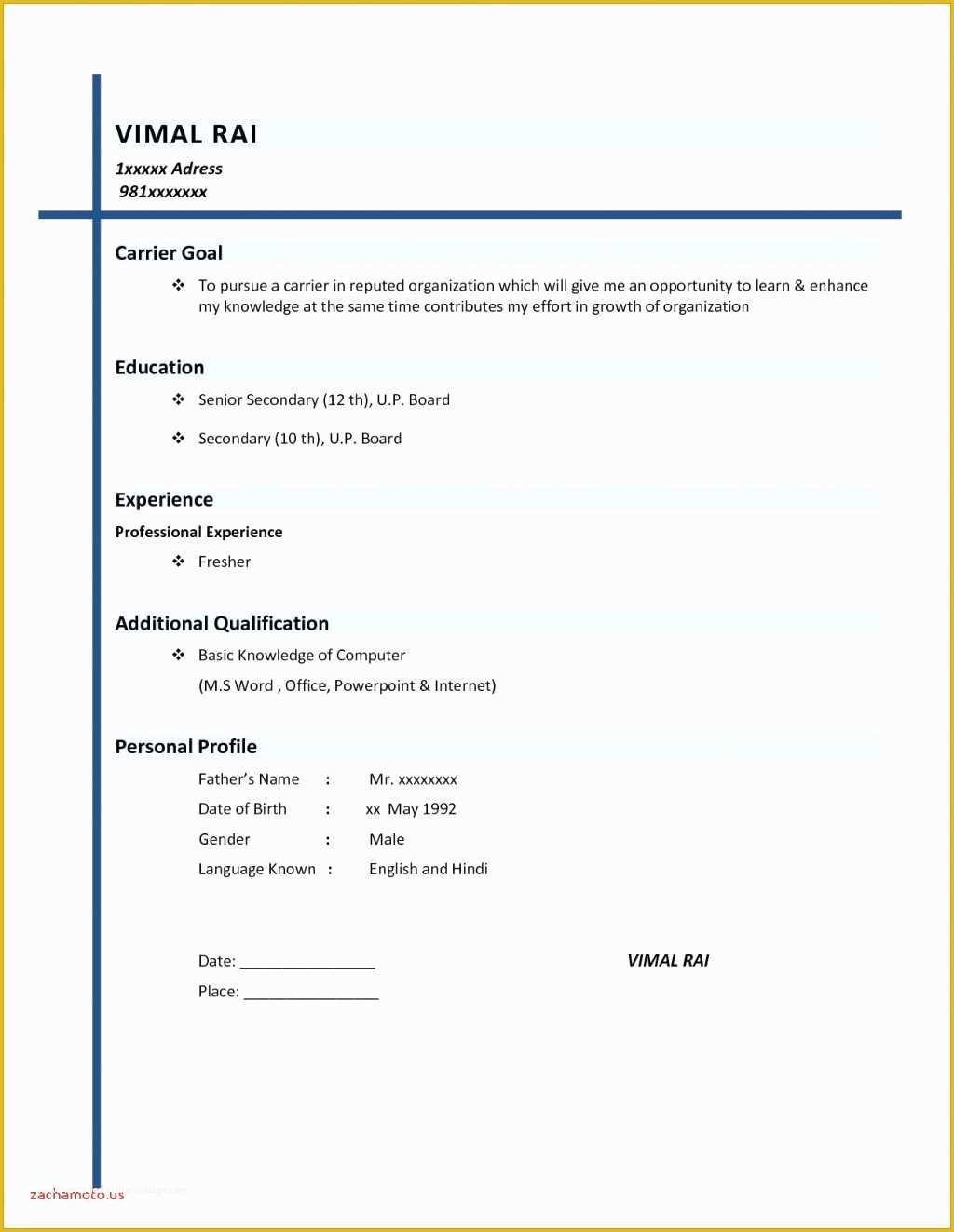 Completely Free Resume Templates Of Pletely Free Resume Builder Microsoft Word Download Tag